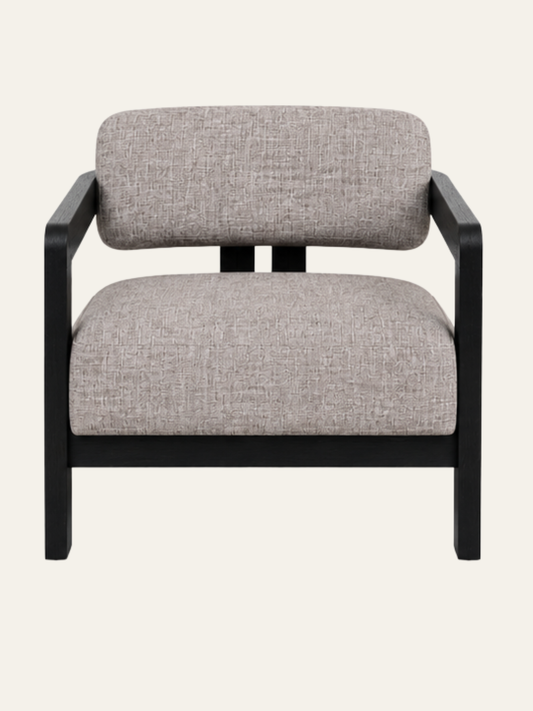 Kayra Accent Chair in Black Teak Wood Finish