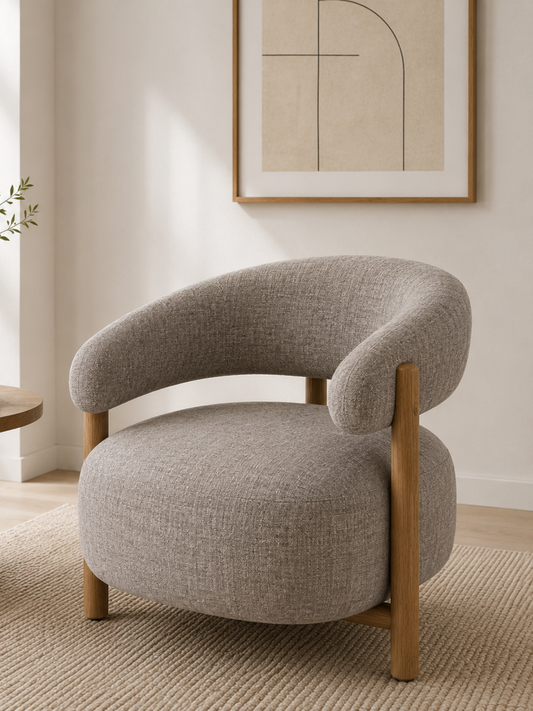 Luzia Curved Accent Chair