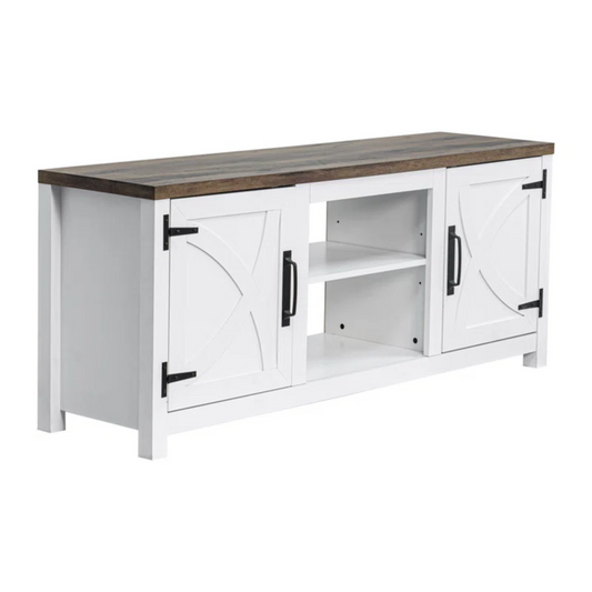 Modern White TV Stand Cabinet