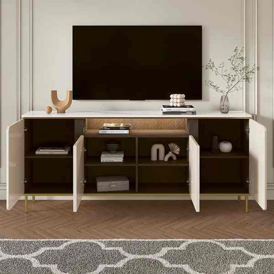 Modern Stone Cabinet TV Stand