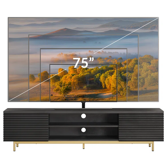 Modern Dark Brown TV Console