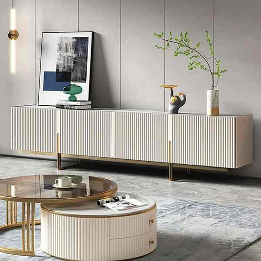 Modern Stone TV Console