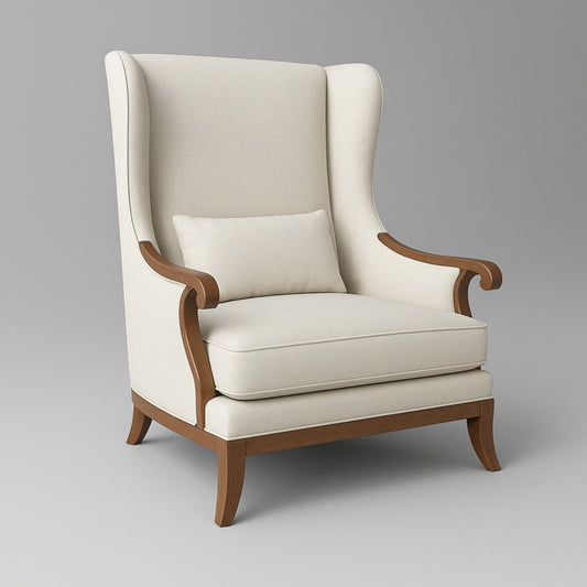 Premium Grey Thick Padded Velvet Sofa Lounge Chair with Cushion