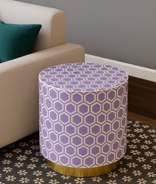 Inlay Round Side Table
