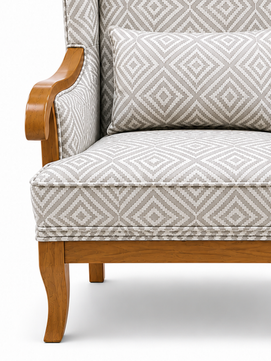 Aurela Premium Wingback Lounge Chair