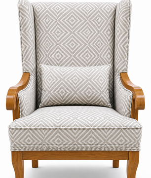 Aurela Premium Wingback Lounge Chair