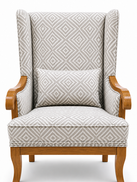 Aurela Premium Wingback Lounge Chair