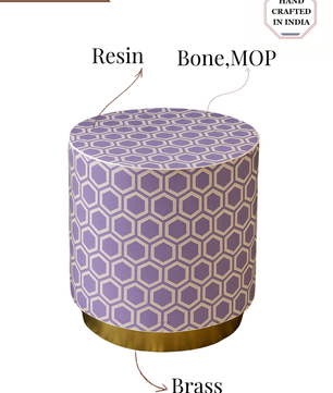 Inlay Round Side Table