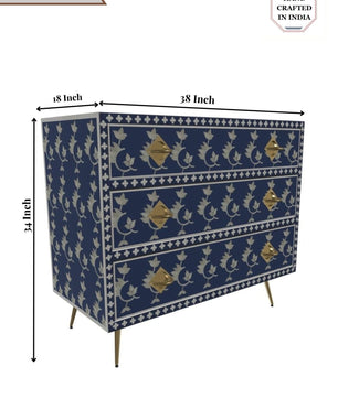Inlay Chest of Drawers - Overlay Floral