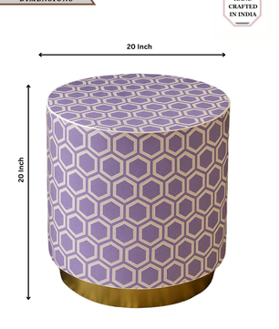 Inlay Round Side Table