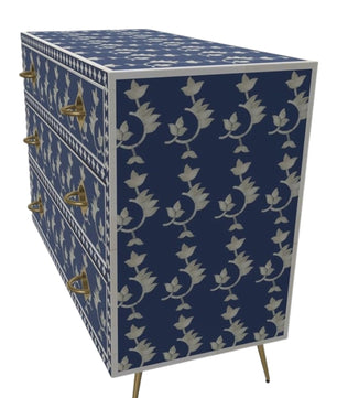 Inlay Chest of Drawers - Overlay Floral