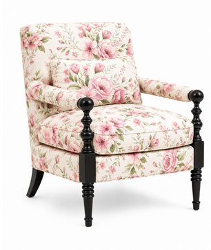 Elizabeth Teak Wood Accent chairs in Multicolour