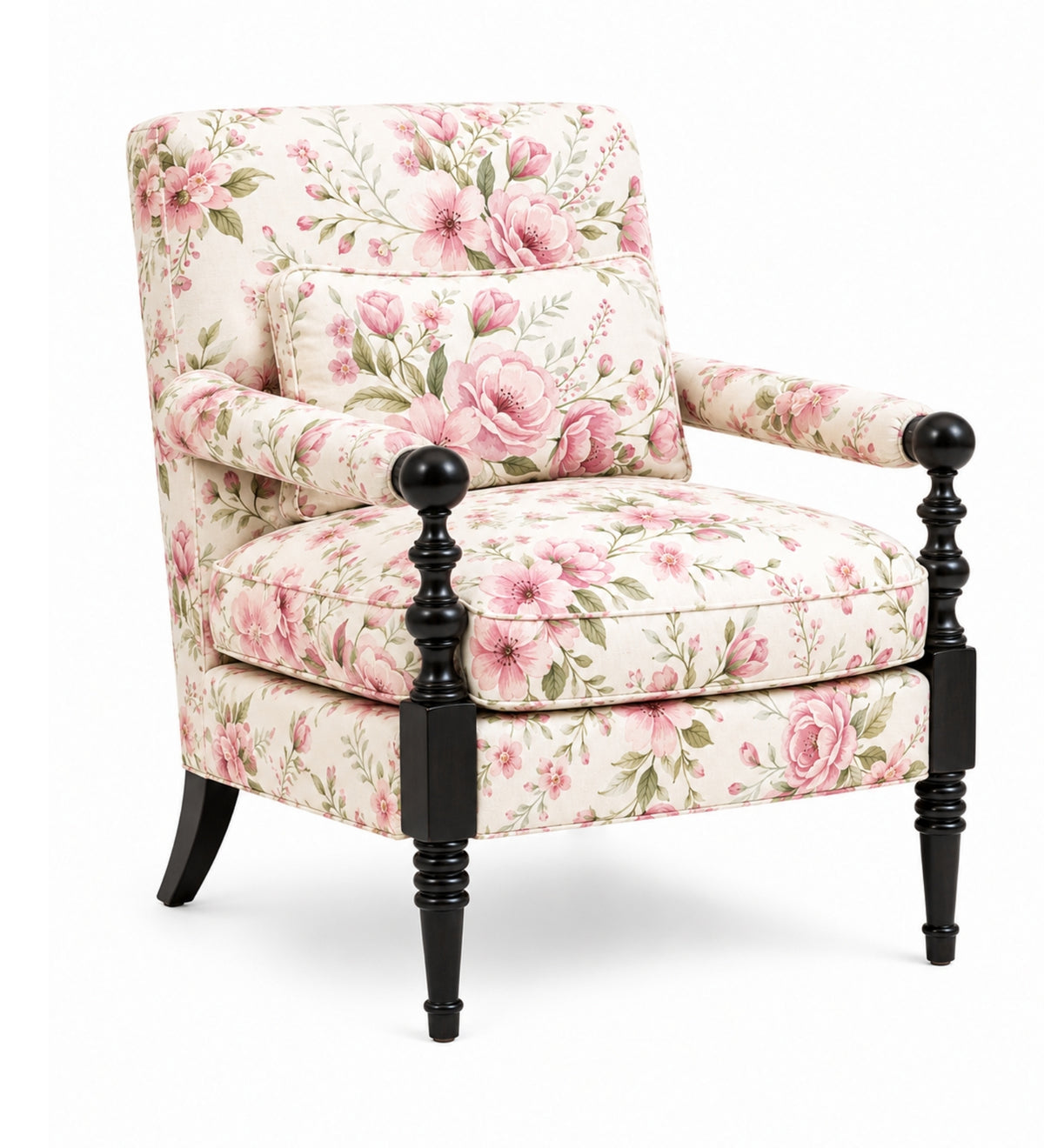 Elizabeth Teak Wood Accent chairs in Multicolour