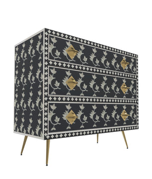 Inlay Chest of Drawers - Overlay Floral