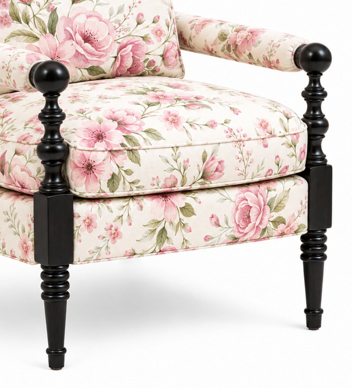 Elizabeth Teak Wood Accent chairs in Multicolour