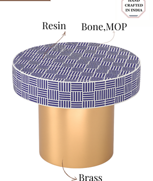 Inlay Round Side Table