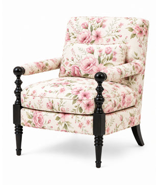 Elizabeth Teak Wood Accent chairs in Multicolour
