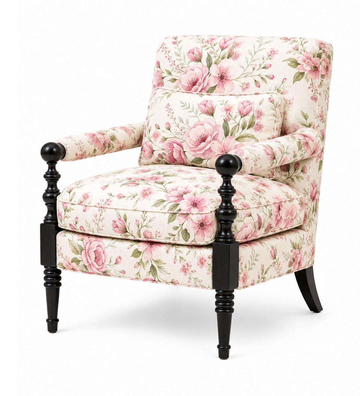 Elizabeth Teak Wood Accent chairs in Multicolour