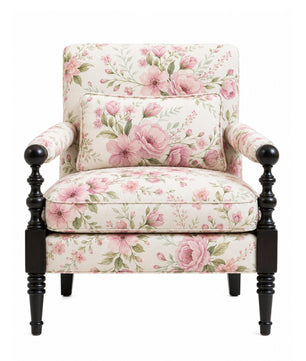 Elizabeth Teak Wood Accent chairs in Multicolour