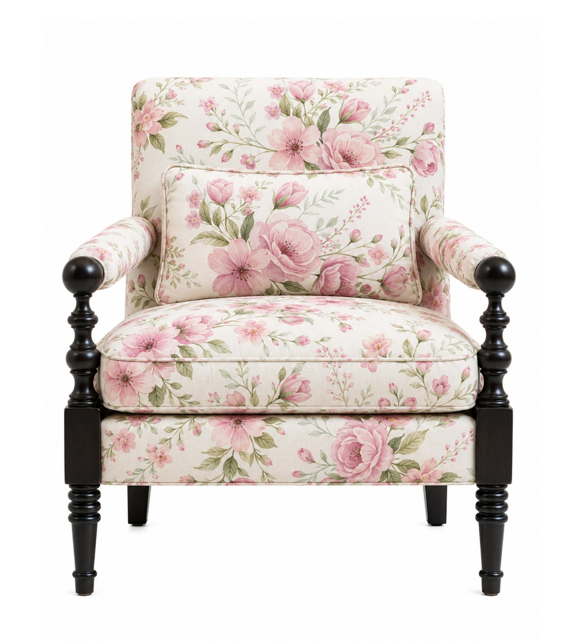 Elizabeth Teak Wood Accent chairs in Multicolour