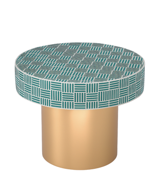 Inlay Round Side Table
