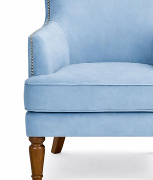 Elysian Velvet Wingback Accent Chair