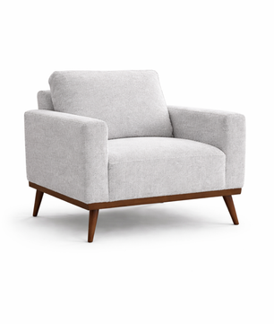 Zolara Teakwood Accent Chair with Premium Velvet Upholstery