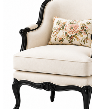 Zoria Floral Wing Accent Chair