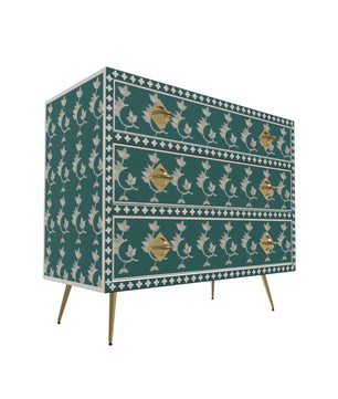 Inlay Chest of Drawers - Overlay Floral