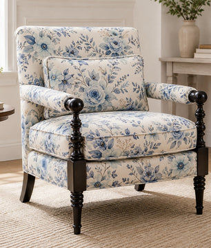 Jaqueze Teak Wood Accent chairs in Multicolour