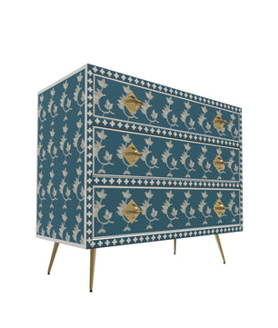 Inlay Chest of Drawers - Overlay Floral