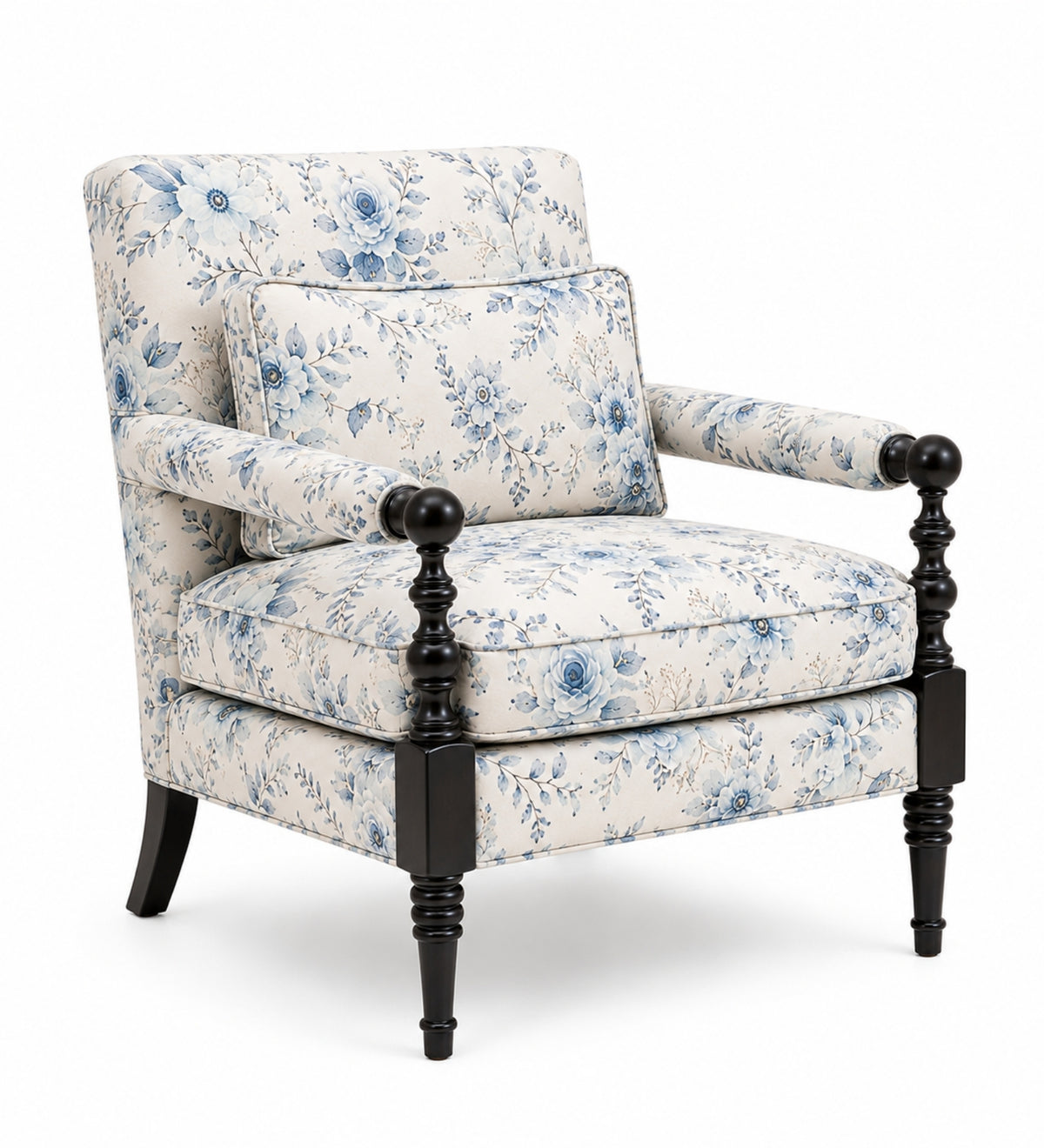 Jaqueze Teak Wood Accent chairs in Multicolour