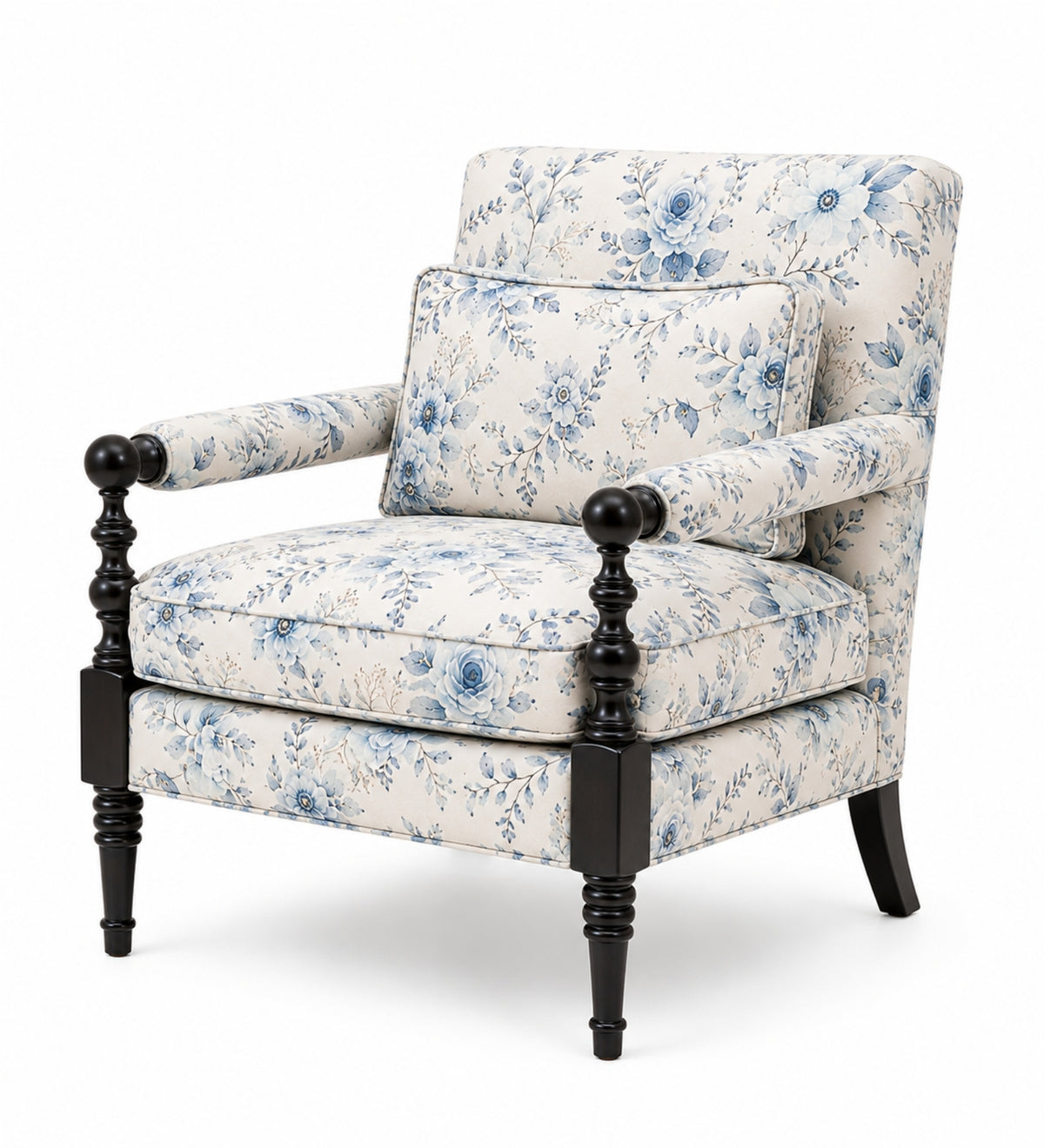 Jaqueze Teak Wood Accent chairs in Multicolour
