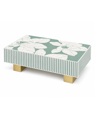Inlay Luxom Hibiscus Rectangular Coffee Table