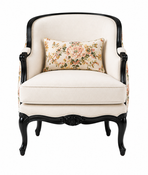 Zoria Floral Wing Accent Chair