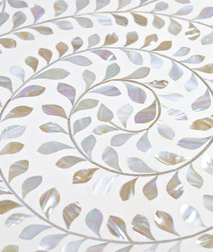 Trinity Mother of Pearl Inlay Round Coffee Table
