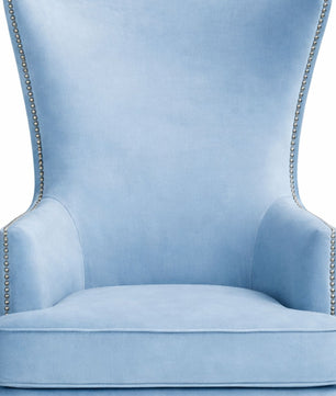 Elysian Velvet Wingback Accent Chair