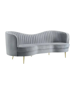 Vermont Upholstered Curved Sofa