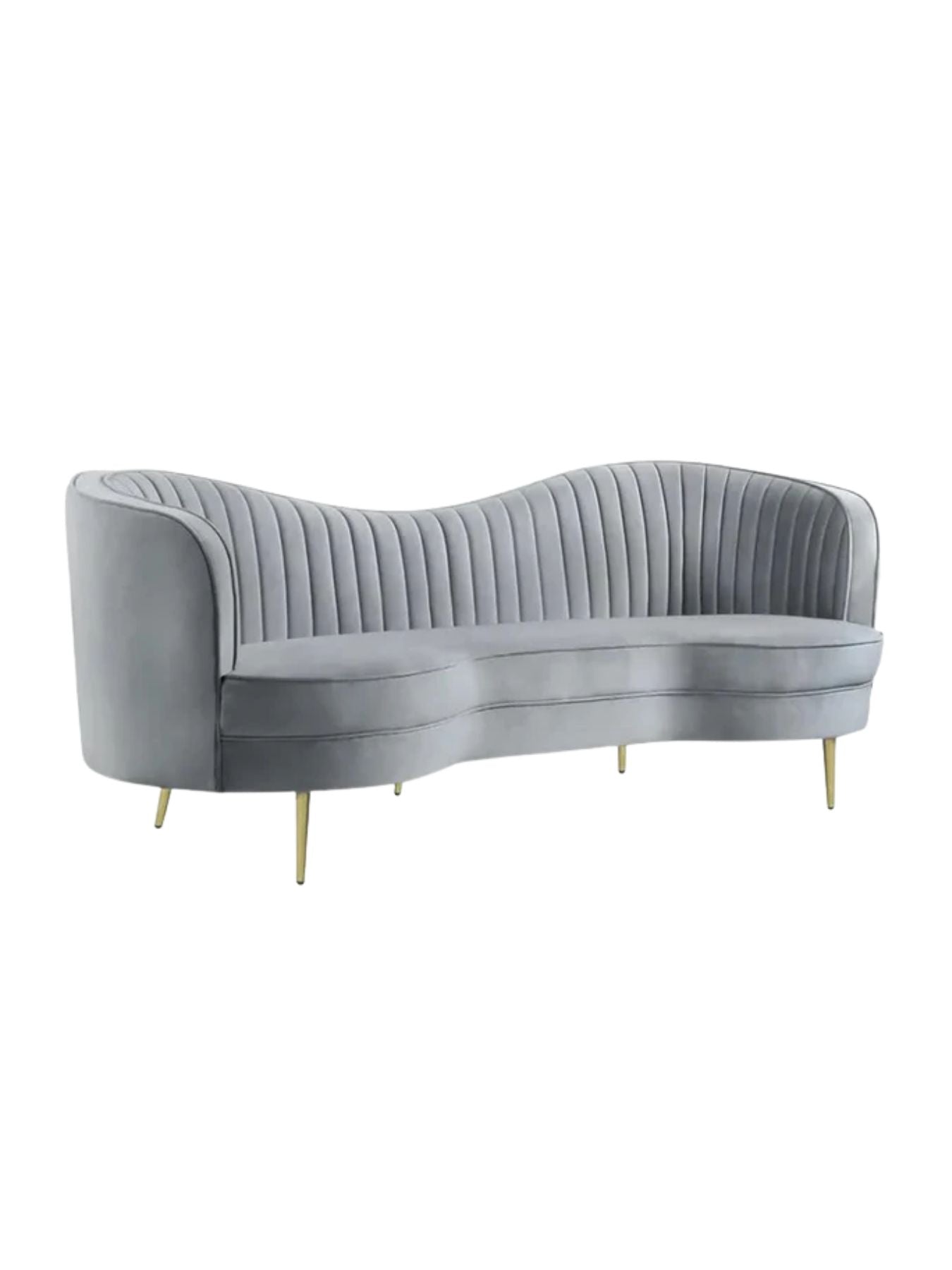 Vermont Upholstered Curved Sofa