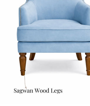 Elysian Velvet Wingback Accent Chair