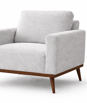 Zolara Teakwood Accent Chair with Premium Velvet Upholstery