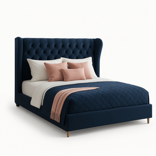 Royal luxury Italian Carved Wooden beds
