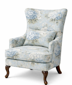 Imperia Premium Floral Wingback Accent Chair