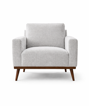 Zolara Teakwood Accent Chair with Premium Velvet Upholstery