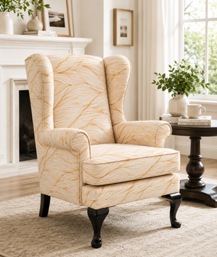 Zora Wing Chair – Premium Teak Wood