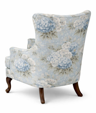 Imperia Premium Floral Wingback Accent Chair