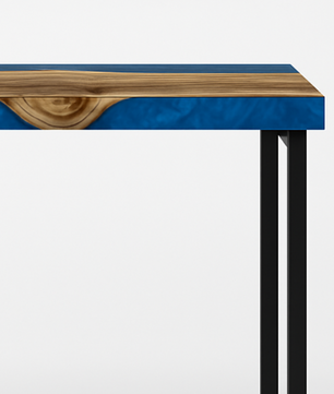 Unique Resin Console Table, Epoxy Entryway Table