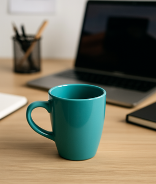 Midnight Blue Ceramic Coffee Mug – 350ML Set Of 3
