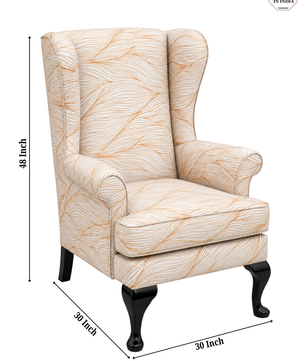 Zora Wing Chair – Premium Teak Wood