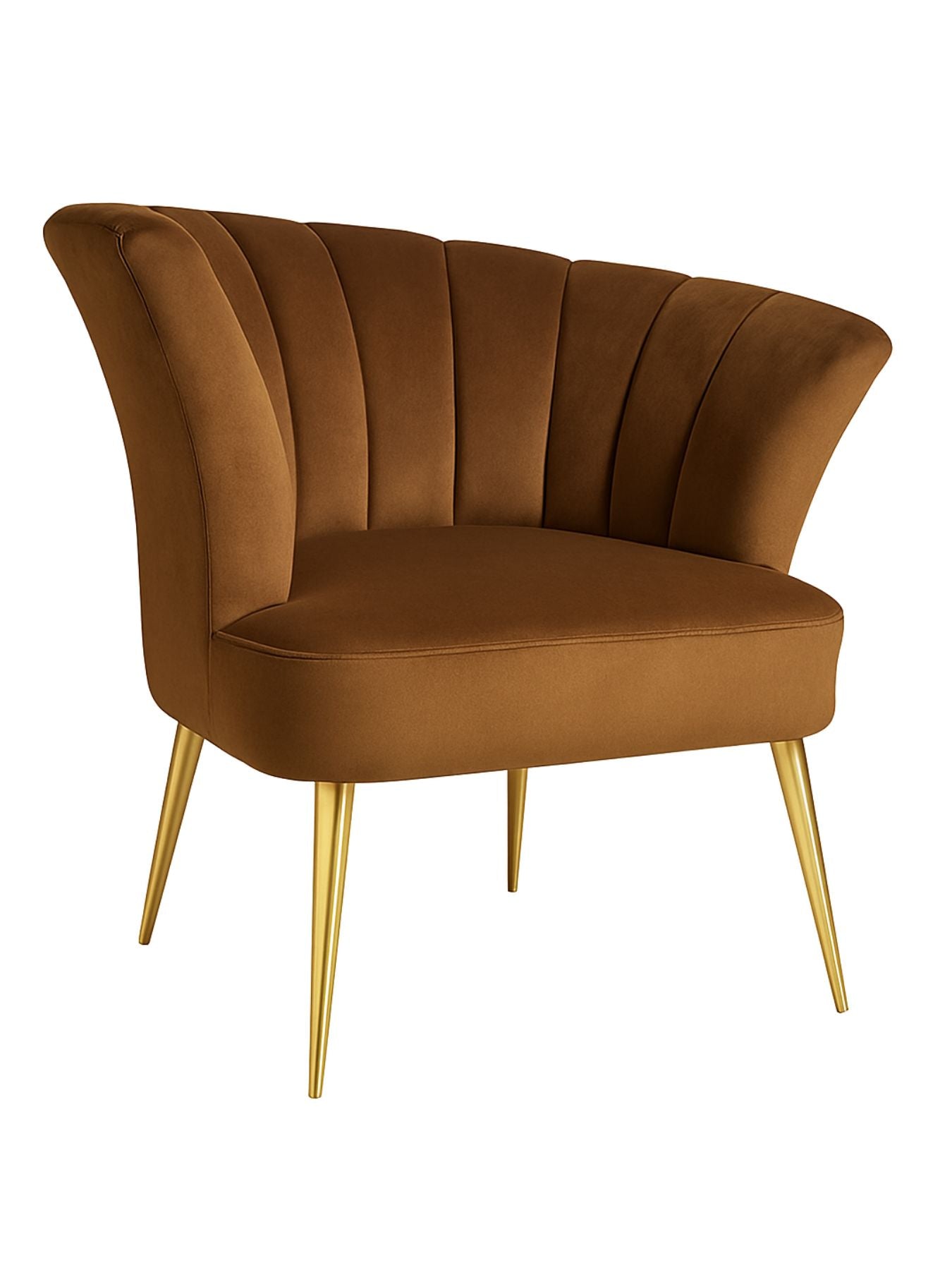 Luxury Opening Shell Designer Velvet Sofa Lounge Chair
